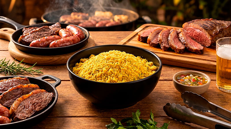 Receita de Farofa para Churrasco Simples