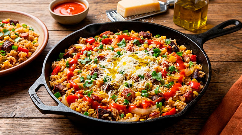 Receita de Arroz Carreteiro com Sobras do Churrasco: Não Jogue Nada Fora